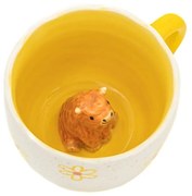 Cană galbenă-crem din porțelan 350 ml Surprise Highland Cow – Sass &amp; Belle