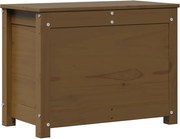 vidaXL Cutie de depozitare, maro miere, 60x32x45,5 cm, lemn masiv pin