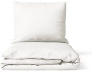 Lenjerie de pat albă din microsatin pentru pat de o persoană 140x200 cm Basic – Bonami Essentials