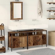vidaXL Unități de vanitate pentru baie cu ușă Maro 80 x 30 x 60 cm