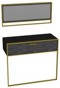 Masă decorativă Polka Aynali Negru