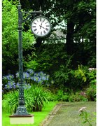 Stalp din fier forjat cu ceas stradal 61.000.537-A