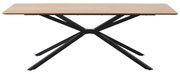 Masă de dining cu blat cu aspect de lemn de stejar 100x200 cm Cesura – Unique Furniture