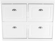Pantofar SEBER TYP 5, alb, PAL, 105x24x82.5 cm