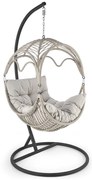 Scaun suspendat Rasmus, gri/negru