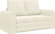 vidaXL Pat canapea 60cm Crem Catifea
