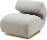 Fotoliu design elegant LUX Sansome, Reve grey