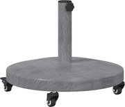 vidaXL Bază pentru umbrelă Aspect de lemn gri închis 48 x 48 x 32 cm