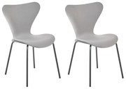 Set 2 buc scaune sufragerie Baylor (gri  + Negru). 1078161