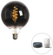 Lampă LED Smart E27 reglabilă în Kelvin G125 negru 4W 60 lm 1800-3000K