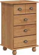 vidaXL Comodă cu sertar ASKIM Maro 45,8 x 40 x 79 cm Lemn de pin masiv