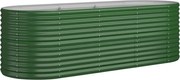 vidaXL Strat înălțat grădină 224x80x68 cm oțel galvanizat