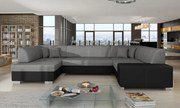 Canapea modulara cu spatiu pentru depozitare, 320x73x207 cm, Havana L02, Eltap (Culoare: Gri deschis texturat)