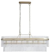 Searchlight 11400-8GO - Candelabru suspendat LARA pe lanț, 8xE27/60W/230V