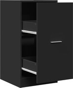 vidaXL Dulap de farmacie, negru, 40x41x77,5 cm, lemn prelucrat