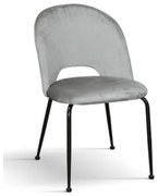 Scaun Farco ,structura metalica ,catifea - GRI INCHIS