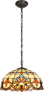 Brilagi - Candelabru Tiffany din vitralii MIRABELLA pe lanț 1xE27/60W/230V Ø 40 cm