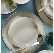 Set de veselă din porțelan, 16 piese, bej