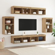 vidaXL Centru de divertisment 8 pcs stejar artizanal 40 x 28.5 x 40 cm