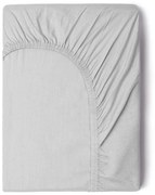 Cearșaf elastic din bumbac Good Morning, 180 x 200 cm, gri