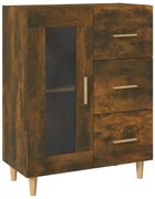 vidaXL Dulap, stejar fumuriu, 69,5x34x90 cm, lemn compozit