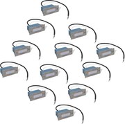 vidaXL Corpuri de iluminat trepte cu LED 44 x 111 x 56 mm, 12 buc.