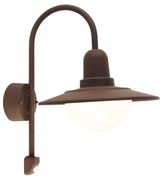 Aplică de perete vintage exterioară maro IP44 cu senzor de mișcare - Herman