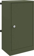 vidaXL cutie poștală cu depozitare Olivengrønn 30 x 20 x 55 cm Oțel