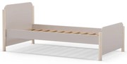 Pat pentru copii crem din lemn de pin 90x190 cm Enola – Marckeric