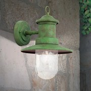 Aplica de iluminat exterior stil clasic LEONIE verde vintage