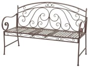 Bancă de grădină maro din metal Saket – Garden Pleasure
