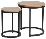 Set mese de cafea Hola – stejar/negru