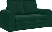vidaXL Pat canapea 60cm Verde închis Catifea