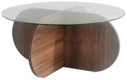 Masă de cafea Bubble Walnut