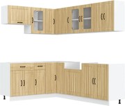 vidaXL Set dulap de bucătărie din 11 piese „Lucca” lemn stejar Sonoma