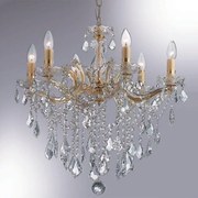 Candelabru 6 brate cristal Venezian FLORIAN SP6 ORO 035635