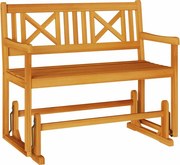 vidaXL Bancă balansoar Maro 110 x 59 x 97 cm Lemn Solid de Acacia