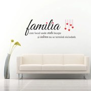 Sticker perete Familia, inimioare