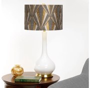 Lampă de masă Elstead MILO-AB-TL-VOGPB MILO 1xE27/60W/230V gri/auriu