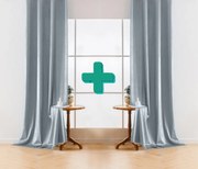 Draperii opace VELVET gri-albastru 140x250 cm (2 buc), inele metalice