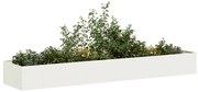 vidaXL Jardinieră alb 360x80x40 cm oțel