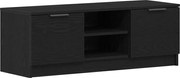 vidaXL Cabinet TV Stejar Negru 102 x 32 x 35.5 cm Lemn compozit