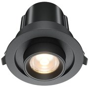 Spot LED incastrabil rotativ retractabil Hidden negru