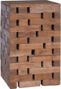 vidaXL Taburet natural 29 x 29 x 48 cm Lemn masiv recuperat