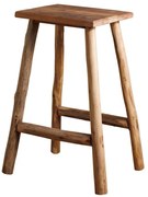 Scaun dining, maro, din lemn reciclat, Noe