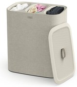 Coș de rufe bej din material textil 90 l Tota Trio – Joseph Joseph