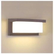 Brilagi - Lampă de perete LED pentru exterior cu senzor BRICKY, 12W/230V, maro, IP54