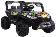 Masinuta Electrica cu acumulator pentru copii NOVOKIDS™ Buggy Mini UTV, Cu faruri luminoase, Telecomanda, 3-7 ani , max 30 kg, 3 Viteze, Lungime 110