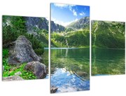 Tablou cu lac în munții Tatra (90x60 cm)