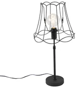 Lampă de masă neagră cu cadru Granny 30 cm reglabil - Parte